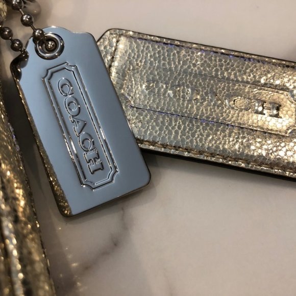 Coach Metallic Kristen Op Art Clutch- RARE! - Picture 5 of 15